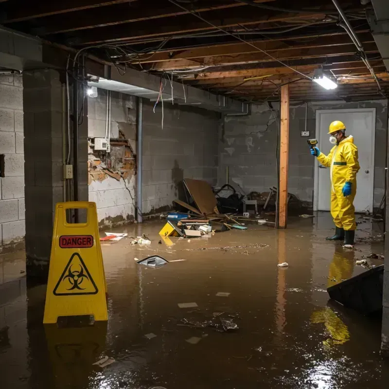 Flooded Basement Electrical Hazard in Boalsburg, PA Property